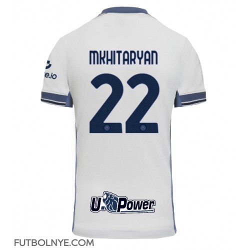 Camiseta Inter Milan Henrikh Mkhitaryan #22 Visitante Equipación 2024-25 manga corta